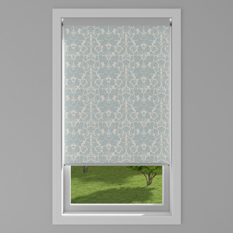 An image of Serene Electric Roller Blind - Smokey Blue